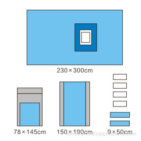 New Nonwoven Strong Laparoscopy Set Surgical Drapes